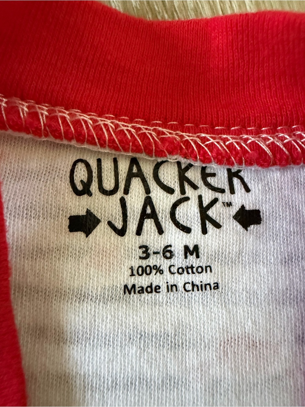 Quacker Jack Red, White, & Blue Beachy Baby Romper - Picture 3 of 5